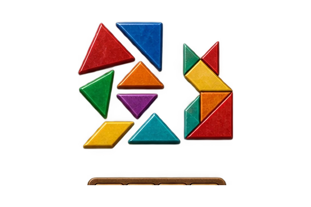 Astral Tangram sculpted game world