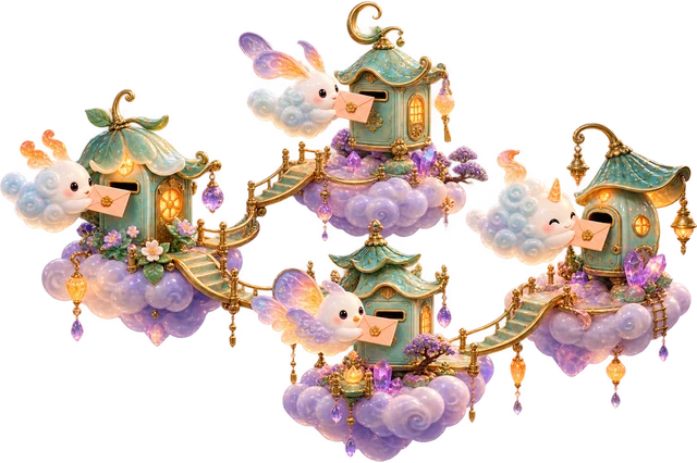 Cloud Postmarks sculpted game world