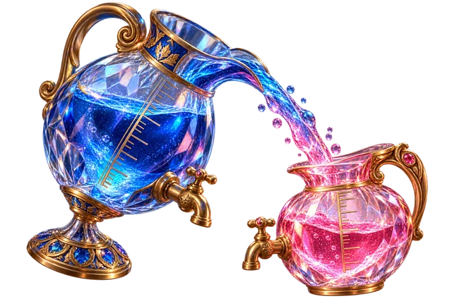 Crystal Reservoir sculpted game world