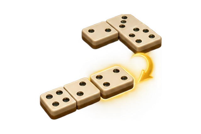 Domino Courier sculpted game world