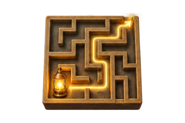 Lantern Labyrinth sculpted game world