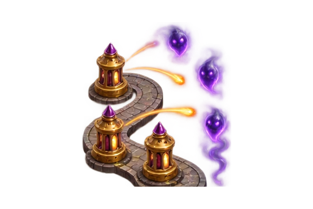 Lantern Towers sculpted game world
