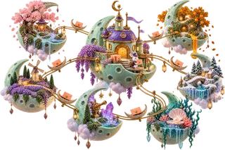 Lunar Couriers 3D game world