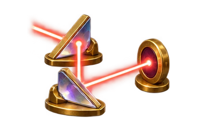 Mirror Laser Lab sculpted game world