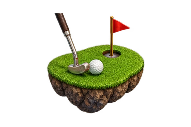 Moon Golf sculpted game world