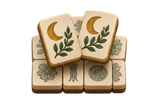 Moon Tile Garden 3D game world