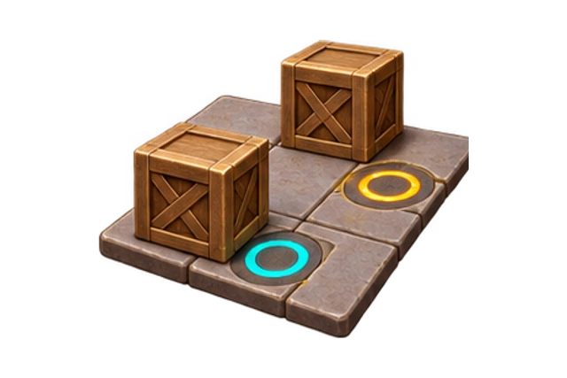 Rune Crates sculpted game world
