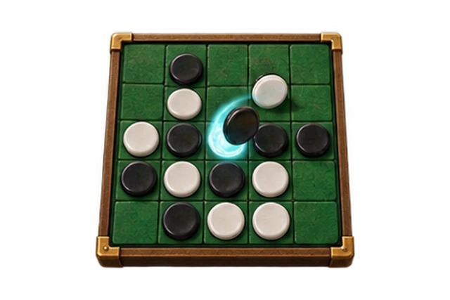 Rune Reversi sculpted game world