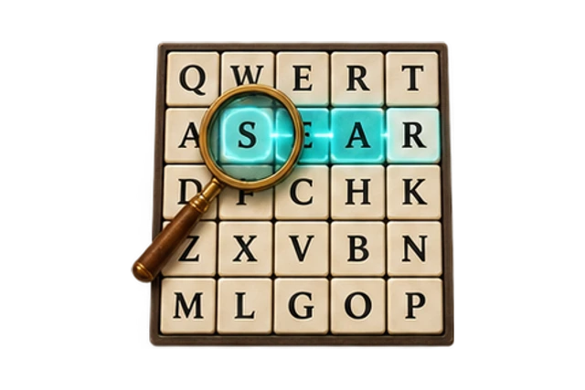Rune Word Hunt sculpted game world