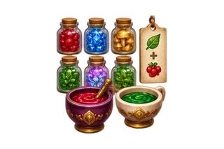 Spell Kitchen Orders 3D game world