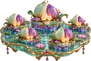 Twin Lily Ponds 3D game world